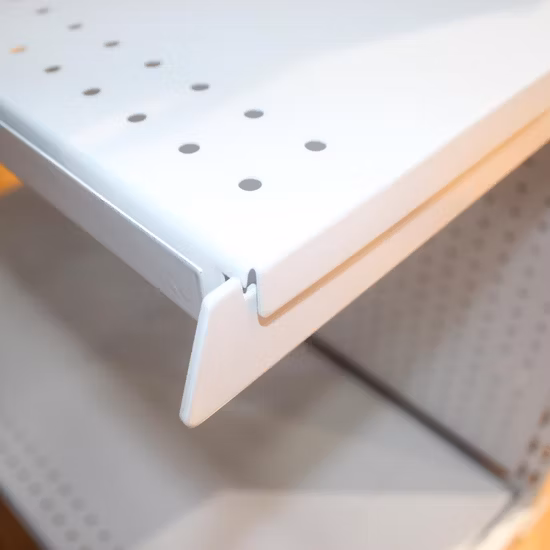 Rack de gôndola de exibição de loja de hipermercado de metal de lado duplo