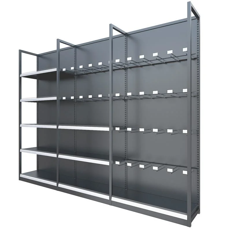 Factory Manufacturer Store Gondola Shelf Cold-Rolled Steel Rack Supermarket Shelf