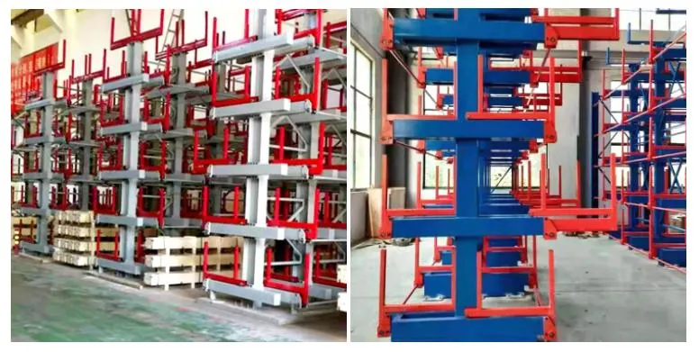 Roll out Pipe / Tube Multi Layers Custom Steel Cantilever Rack System for Industry