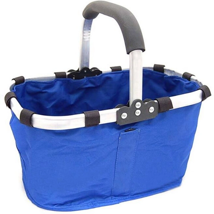 Hand Held Foldable Collapsible Shopping Basket, Portable Folding Basket