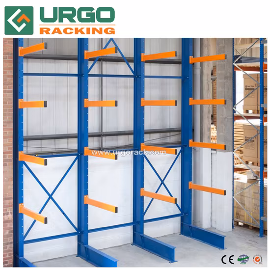 Sistema de estantes cantilever para serviço pesado de armazenamento de carga