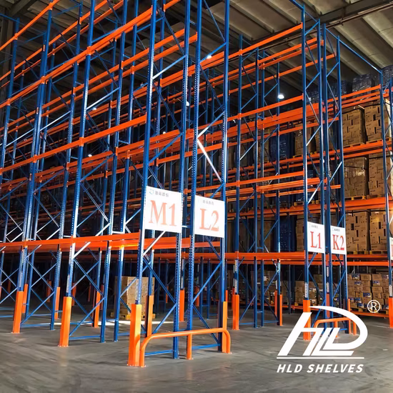 Sistema de estantes cantilever para armazenamento em rack de armazenamento pesado